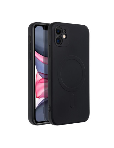 SILICONE MAG COVER compatible avec MagSafe pour IPHONE 11 noir