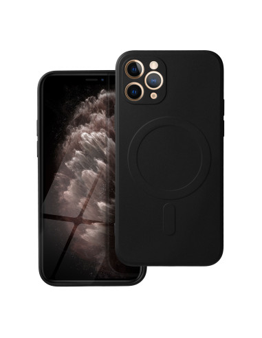 SILICONE MAG COVER compatible avec MagSafe pour IPHONE 11 Pro noir