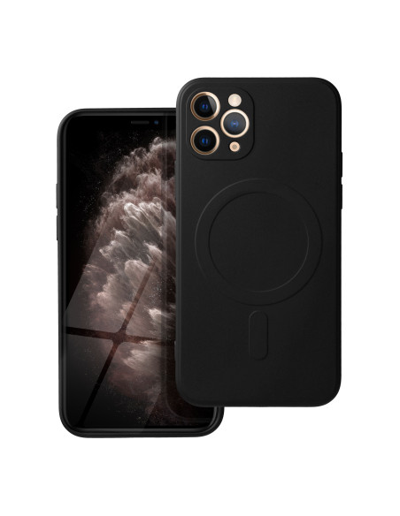 SILICONE MAG COVER compatible avec MagSafe pour IPHONE 11 Pro noir