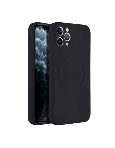 SILICONE MAG COVER compatible avec MagSafe pour IPHONE 11 Pro noir