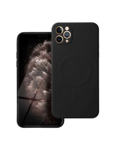 SILICONE MAG COVER compatible avec MagSafe pour IPHONE 11 Pro Max noir