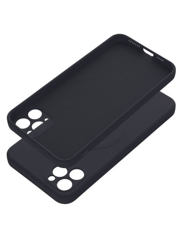 SILICONE MAG COVER compatible avec MagSafe pour IPHONE 11 Pro Max noir