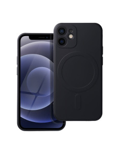 Coque MAG SILICONE compatible avec MagSafe pour IPHONE 12 Mini noir
