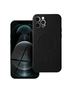 Coque MAG SILICONE compatible avec MagSafe pour IPHONE 12 Pro noir