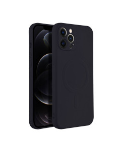SILICONE MAG COVER compatible avec MagSafe pour IPHONE 12 Pro Max noir 2