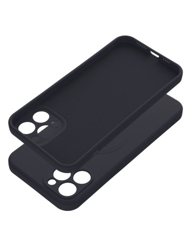 SILICONE MAG COVER compatible avec MagSafe pour IPHONE 12 Pro Max noir