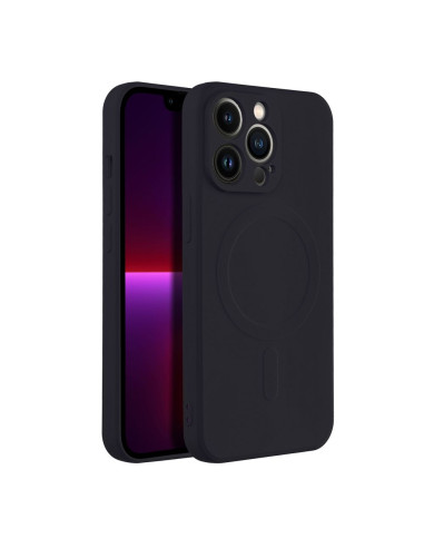 SILICONE MAG COVER compatible avec MagSafe pour IPHONE 13 Pro noir