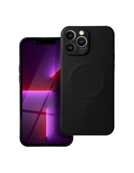 SILICONE MAG COVER compatible avec MagSafe pour IPHONE 13 Pro Max noir
