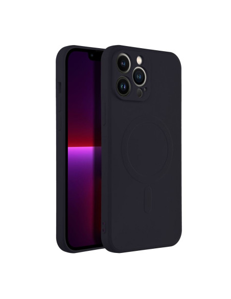 SILICONE MAG COVER compatible avec MagSafe pour IPHONE 13 Pro Max noir