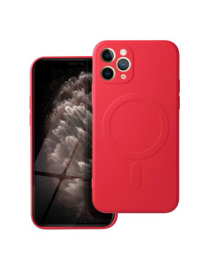 SILICONE MAG COVER compatible avec MagSafe pour IPHONE 11 Pro rouge