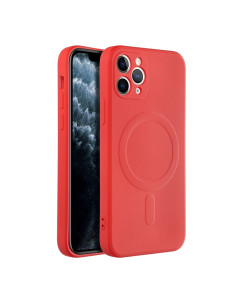 SILICONE MAG COVER compatible avec MagSafe pour IPHONE 11 Pro rouge 2