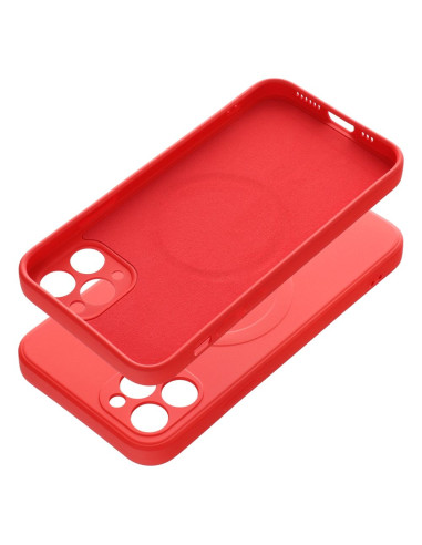 SILICONE MAG COVER compatible avec MagSafe pour IPHONE 11 Pro rouge