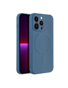 SILICONE MAG COVER compatible avec MagSafe pour IPHONE 13 Pro bleu 2