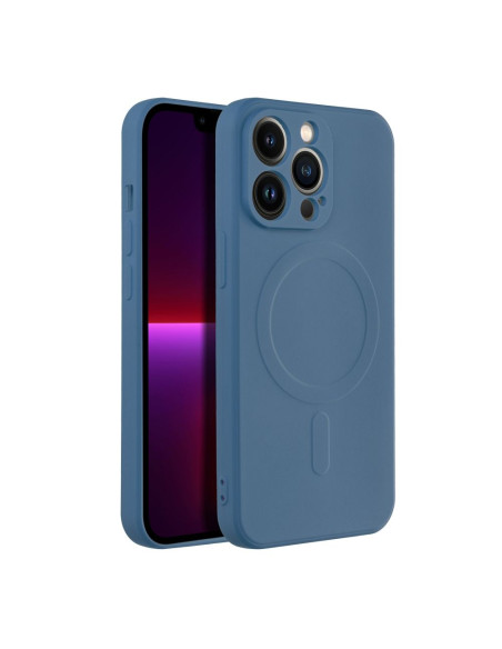 SILICONE MAG COVER compatible avec MagSafe pour IPHONE 13 Pro bleu