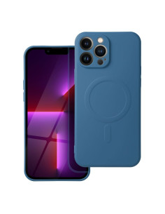 SILICONE MAG COVER compatible avec MagSafe pour IPHONE 13 Pro Max bleu