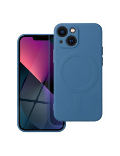 SILICONE MAG COVER compatible avec MagSafe pour IPHONE 13 Mini bleu