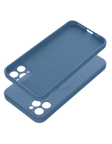 SILICONE MAG COVER compatible avec MagSafe pour IPHONE 11 Pro Max bleu