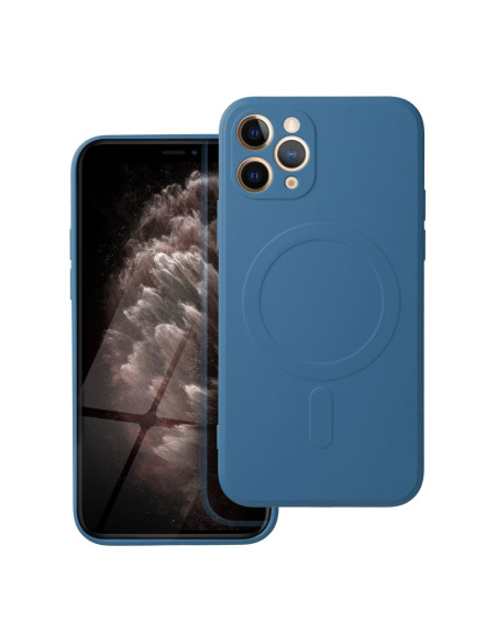 SILICONE MAG COVER compatible avec MagSafe pour IPHONE 11 Pro bleu