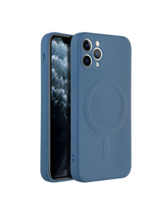 SILICONE MAG COVER compatible avec MagSafe pour IPHONE 11 Pro bleu 2