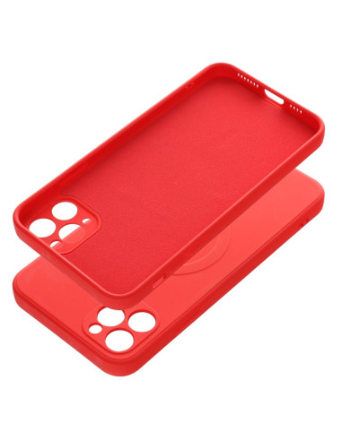 SILICONE MAG COVER compatible avec MagSafe pour IPHONE 11 Pro Max rouge