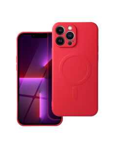 SILICONE MAG COVER compatible avec MagSafe pour IPHONE 13 Pro Max rouge