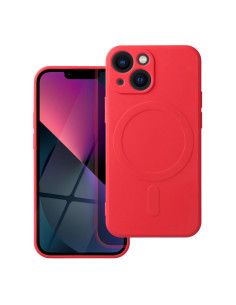 SILICONE MAG COVER compatible avec MagSafe pour IPHONE 13 Mini rouge