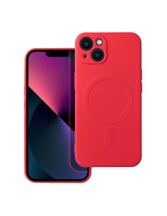 SILICONE MAG COVER compatible avec MagSafe pour IPHONE 13 rouge