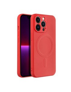 SILICONE MAG COVER compatible avec MagSafe pour IPHONE 13 Pro rouge 2