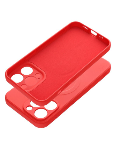 SILICONE MAG COVER compatible avec MagSafe pour IPHONE 13 Pro rouge