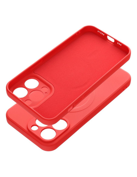 SILICONE MAG COVER compatible avec MagSafe pour IPHONE 13 Pro rouge
