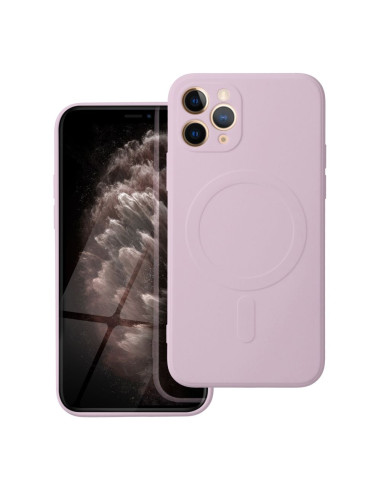 SILICONE MAG COVER compatible avec MagSafe pour IPHONE 11 Pro Coque rose