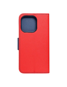 Etui Fancy Book pour IPHONE 14 PRO rouge / bleu marine 2