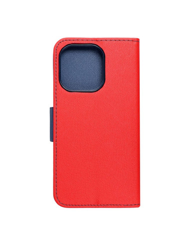 Etui Fancy Book pour IPHONE 14 PRO rouge / bleu marine