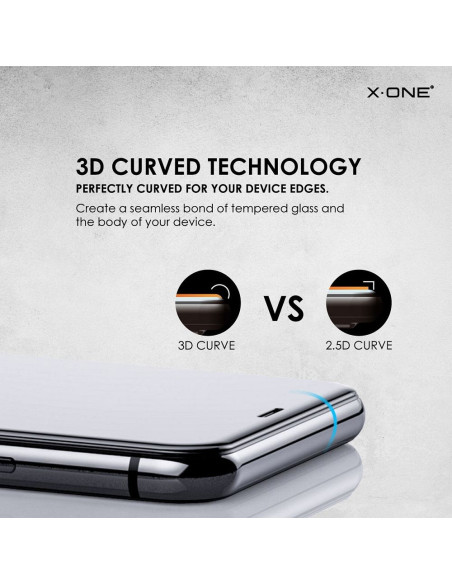 Verre trempé X-ONE Full Cover Extra Strong Mat - APP IPHO 14 Pro (full glue) NOIR