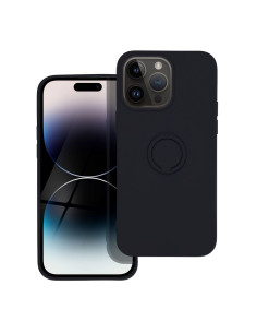 Coque SILICONE RING pour IPHONE 14 PRO MAX noir 2