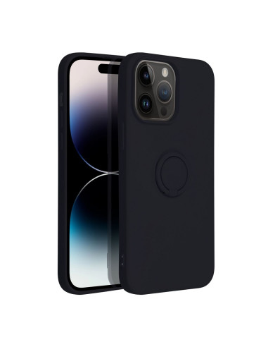 Coque SILICONE RING pour IPHONE 14 PRO MAX noir