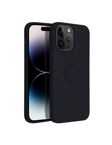 Coque SILICONE RING pour IPHONE 14 PRO MAX noir
