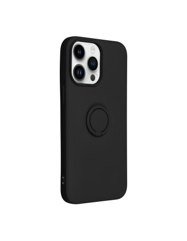 Coque SILICONE RING pour IPHONE 14 PRO MAX noir