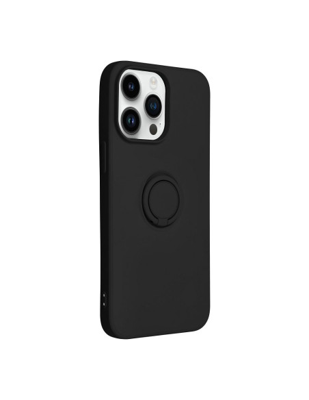 Coque SILICONE RING pour IPHONE 14 PRO MAX noir