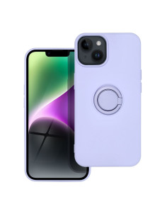 Coque SILICONE RING pour IPHONE 14 violet 2