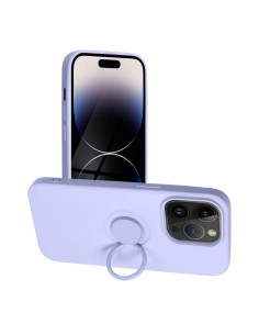 Coque SILICONE RING pour IPHONE 14 PRO violet