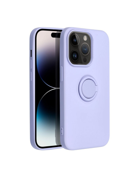 Coque SILICONE RING pour IPHONE 14 PRO violet