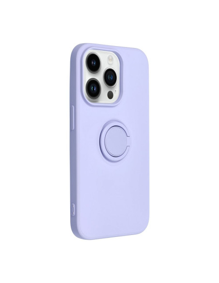 Coque SILICONE RING pour IPHONE 14 PRO violet