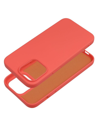 COQUE SILICONE pour IPHONE 14 PRO MAX pêche