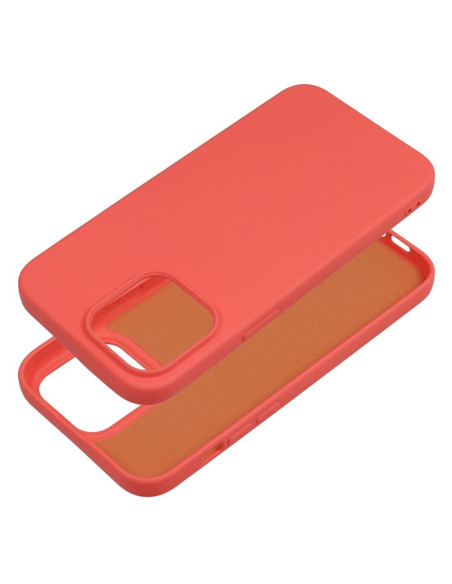 COQUE SILICONE pour IPHONE 14 PRO MAX pêche
