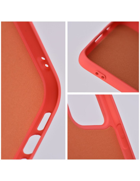 COQUE SILICONE pour IPHONE 14 PRO MAX pêche