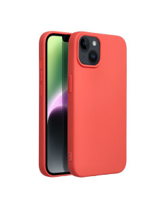 COQUE SILICONE pour IPHONE 14 pêche 2