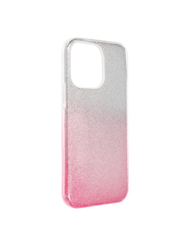 Coque Forcell - SHINING pour IPHONE 14 PRO MAX TRANSPARENT / ROSE