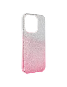 Coque Forcell - SHINING pour IPHONE 14 PRO TRANSPARENT / ROSE