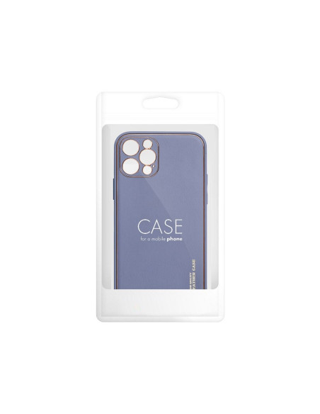 Etui LEATHER Case en cuir pour IPHONE 14 PRO MAX BLEU